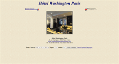 Desktop Screenshot of hotelwashingtonparis.com