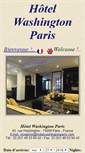 Mobile Screenshot of hotelwashingtonparis.com